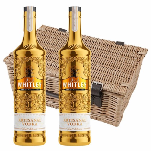 JJ Whitley Gold Artisanal Vodka 70cl Twin Hamper (2x70cl)